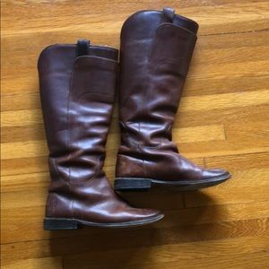 Frye Paige tall riding boot, cognac.
